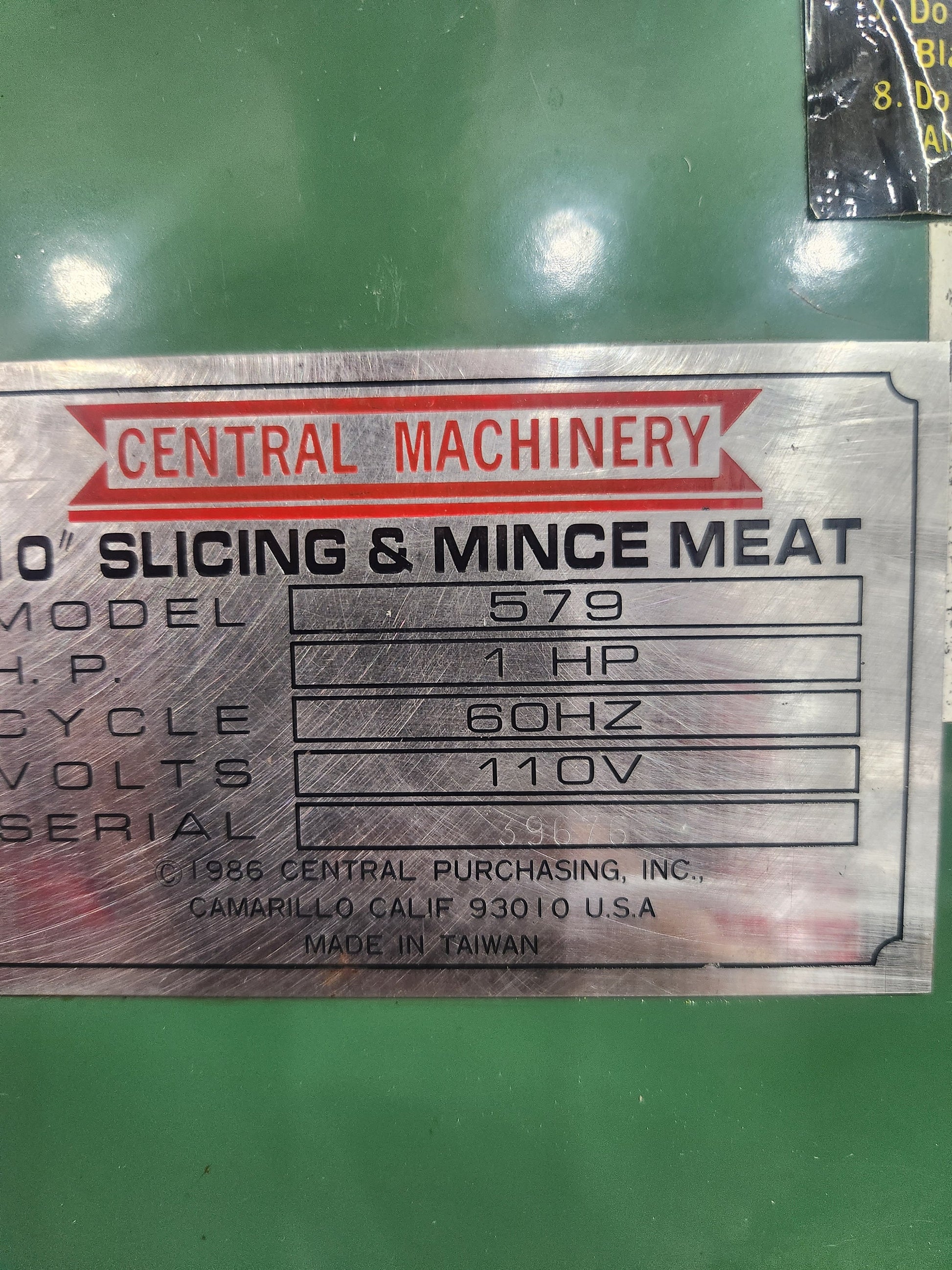 Model 579 10" Slicing & Mince Meat Saw Blade Guide | Free Shipping